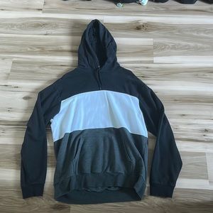 Black white and grey hoodie/sweatshirt